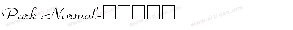 Park Normal字体转换